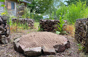 Sandlinse für Wildbienen