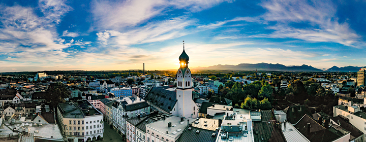 Stadt Rosenheim in Oberbayern